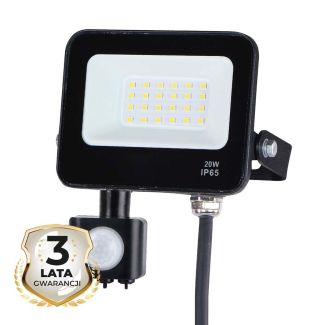 MILAGRO EKN1625 Naświetlacz LED 20W 4000K PIR
