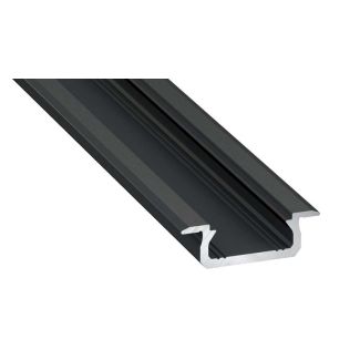 MILAGRO EKPR6381 PROFIL ALUMINIOWY CZARNY TYP Z 1m + KLOSZ MLECZNY