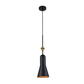 ELSTEAD ETOILE-P-M-MB Średnia lampa wisząca Etoile - 1 PŁ - Matowa czerń / Płatki złota