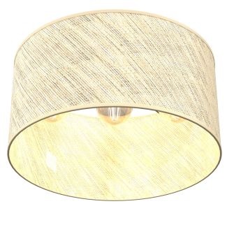LUMINEX 5275 oprawa sufitowa Rattan plafon czarny ecru