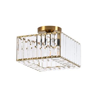 LIGHT PRESTIGE LP-2910/1C GD square Kwadratowy plafon Vetro złoty 1xE27