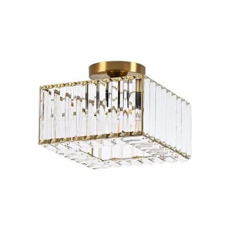 LIGHT PRESTIGE LP-2910/1C GD square Kwadratowy plafon Vetro złoty 1xE27