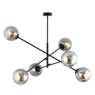 EMIBIG 1167/6 LAMPA SUFITOWA LINEAR 6 BLACK/GRAFIT