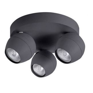 AZZARDO FH5783B3-3R-GR / AZ1255 Pera 3 round (sand grey) Spot