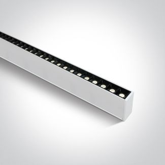 ONE LIGHT 38150B/W/C Syneti biała oprawa z możłiwością montażu podwieszanego lub natynkowego z 48 punktami LED UGR17 4000K 40Wt