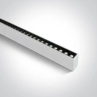 ONE LIGHT 38150B/W/C Syneti biała oprawa z możłiwością montażu podwieszanego lub natynkowego z 48 punktami LED UGR17 4000K 40Wt
