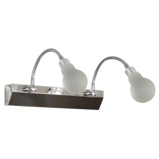 CANDELLUX 22-27054 ACRYLIC LED KINKIET 2X2W LED CHROM BIAŁY