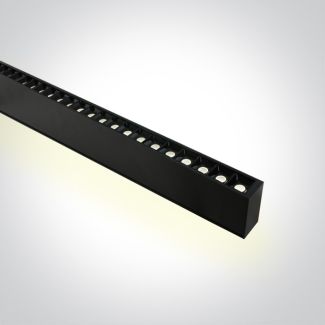 ONE LIGHT 38150BU/B/C Mesaria czarna oprawa do montażu podwieszanego UGR17 4000K 40W z 48 punktami LED