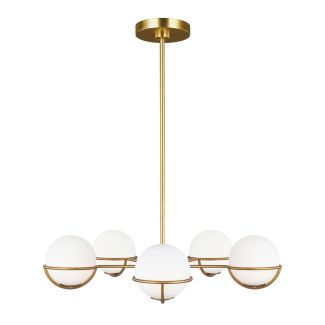 ELSTEAD Apollo FE-APOLLO5-BB 5 Light Chandelier - Burnished Brass