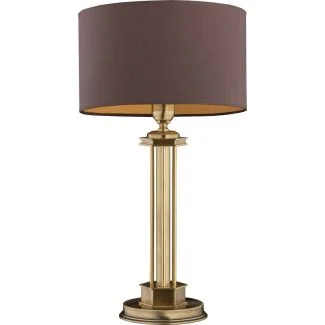 KUTEK DECOR ABAŻUR DEC-LG-1(P/A) lampka biurkowa mosiężna