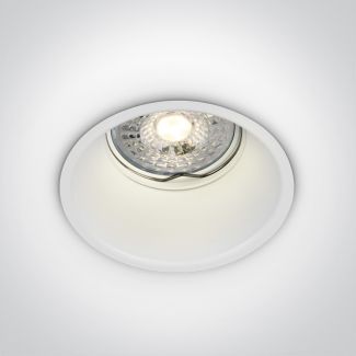 ONE LIGHT 10105TG/W Chulu biały wpust z oprawką GU10 50W