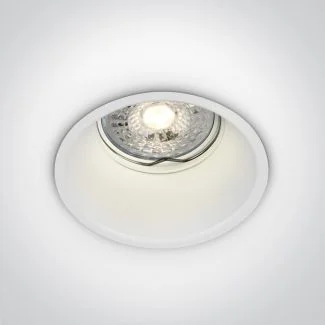 ONE LIGHT 10105TG/W Chulu biały wpust z oprawką GU10 50W