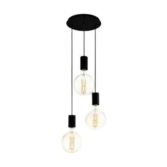 EGLO 98663 LAMPA POZUETA OPRAWA WISZĄCA HL/3 E27 Ø330 SCHWARZ POZUETA