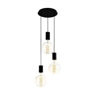 EGLO 98663 LAMPA POZUETA OPRAWA WISZĄCA HL/3 E27 Ø330 SCHWARZ POZUETA