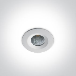 ONE LIGHT 10107CA/W/W Gudi biała oprawa typu downlight do wbudowania LED 3000K 7W