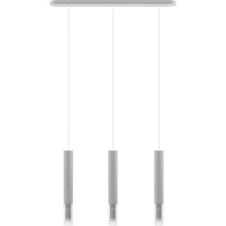 HELLUX 8620309 Lampa wisząca Madera2 klosz 3 pł biały