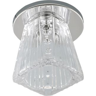 CANDELLUX 2217799 SK-58 CH/WH G4 OPR.STROP.STAŁA KRYSZTAŁ 20W G4 OSTROSŁUP KWADRATOWY