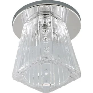 CANDELLUX 2217799 SK-58 CH/WH G4 OPR.STROP.STAŁA KRYSZTAŁ 20W G4 OSTROSŁUP KWADRATOWY