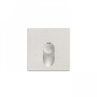 RENDL R12688 MEMPHIS SQ wpuszczana w ścianę srebrno-szara 230V LED 3W 60° 3000K
