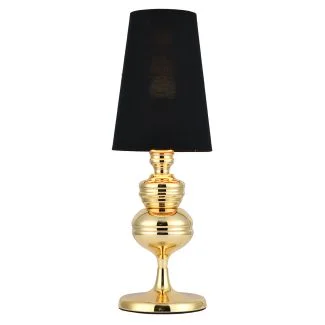 Step into design MT-8046-18 black gold Lampa stołowa QUEEN złoto czarna 18 cm