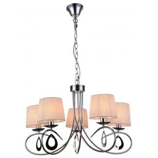CANDELLUX 35-21687 ARNIKA ZWIS 5X40W E14 CHROM / BIAŁY