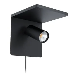 EGLO 98263 LAMPA CIGLIE OPRAWA ŚCIENNA WL/1 GU10 SCHWARZ M.WIPP/QI CIGLIE