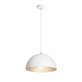 RENDL R13048 CARISSIMA 40 wisząca matowy biały/srebrno-szara 230 E27 42W