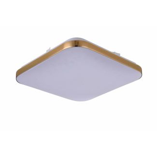 LIGHT PRESTIGE Plafon kwadratowy Babilon średni złoty 4000k LP-335/1C M 4GD square