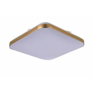 LIGHT PRESTIGE Plafon kwadratowy Babilon średni złoty 4000k LP-335/1C M 4GD square