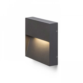 RENDL R12544 AQILA SQ ścienna antracyt 230V LED 6W IP54 3000K