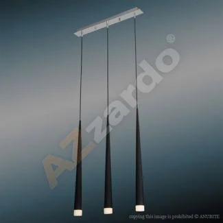 AZZARDO MD1220B-3-BK / AZ0118 Stylo 3 (black) Lampa wisząca