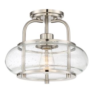 ELSTEAD Trilogy QZ-TRILOGY-SFS-BN 1 Light Semi-Flush Mount - Brushed Nickel