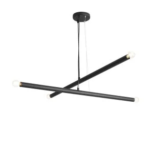 ALDEX 1072L1 LAMPA WISZĄCA TUBO 4 KOLOR CZARNY