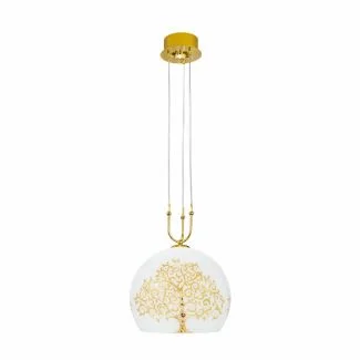 KOLARZ 0392.31+1L.3.AL.GO LUNA lampa wisząca złoto 24K