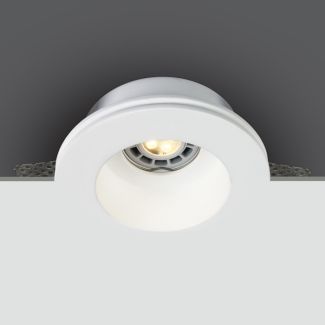 ONE LIGHT 10105GT2 Drimu biały gipsowy wpust z oprawką GU10 MR16 50W