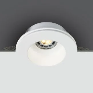 ONE LIGHT 10105GT2 Drimu biały gipsowy wpust z oprawką GU10 MR16 50W