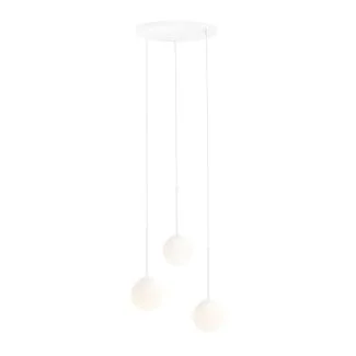 ALDEX 1087E_R LAMPA WISZĄCA BOSSO 3 RING KOLOR BIAŁY
