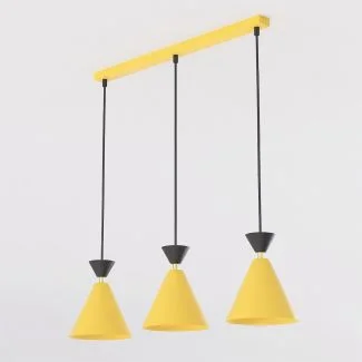 EMIBIG 1742/3 KLEVER 3 ORANGE BLACK Lampa wisząca