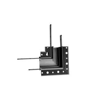 Maxlight MT0008 Kątownik 90° czarny Montaż na sufit lub ścianę Do szyn MT0006, MT0007