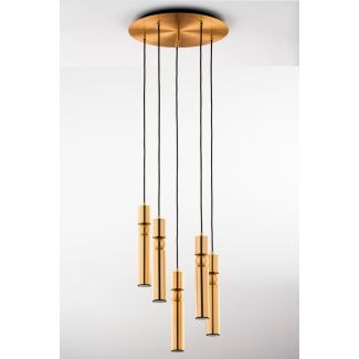 JUPITER ALAS lampa wisząca 5-punktowa  mosiądz  kulka ms  2020