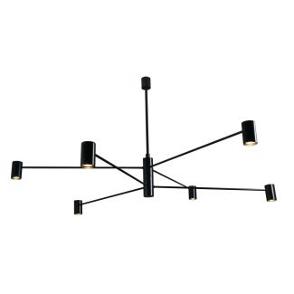 ANTIGO Lampa wisząca Dakata 6 - Czarna 5638