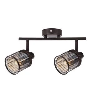 CANDELLUX 92-81766 LAMPA SUFITOWA CANABERA KAWOWE ZŁOTO 2X40W E14 KLOSZ BURSZTYNOWY