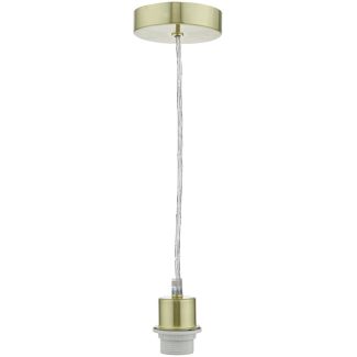 DAR SP63 1LT SAT BRA E27 SUSPENSION CLEAR CABLE
