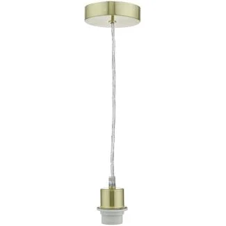 DAR SP63 1LT SAT BRA E27 SUSPENSION CLEAR CABLE