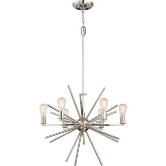 ELSTEAD Uptown Carnegie QZ-CARNEGIE6-IS 6 Light Chandelier - Imperial Silver
