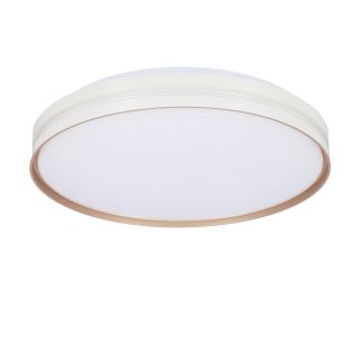CANDELLUX 14-11312 MONTANA LAMPA SUFITOWA PLAFON BIAŁY+ZŁOTY 24W LED 40 CM KLOSZ BIAŁY