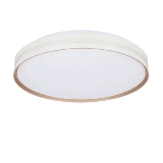 CANDELLUX 14-11312 MONTANA LAMPA SUFITOWA PLAFON BIAŁY+ZŁOTY 24W LED 40 CM KLOSZ BIAŁY
