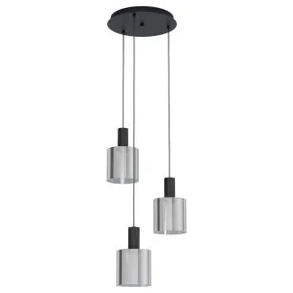 EGLO 98754 LAMPA GOROSIBA OPRAWA WISZĄCA HL/3 E27 SCHWARZ/SW-TRANSP.GOROSIBA