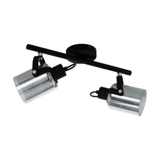 EGLO 99053 LAMPA BERREGAS SPOT LS/2 E27 SCHWARZ/SW-TRANSP.BERREGAS