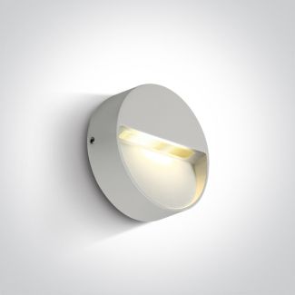 ONE LIGHT 67359/W/W Platonas biały kinkiet LED 3000K 3W IP54